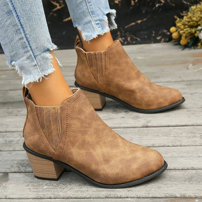 MONARA™ | Elegant Heeled Ankle Boots