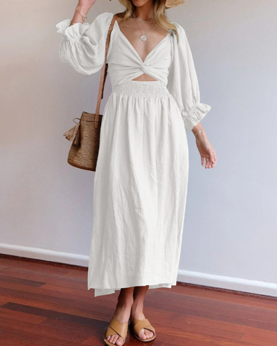 SELINA™ | Wrap maxi dress