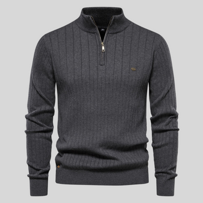 HYE™ | Muscle Fit Casual Ribbed Sweater