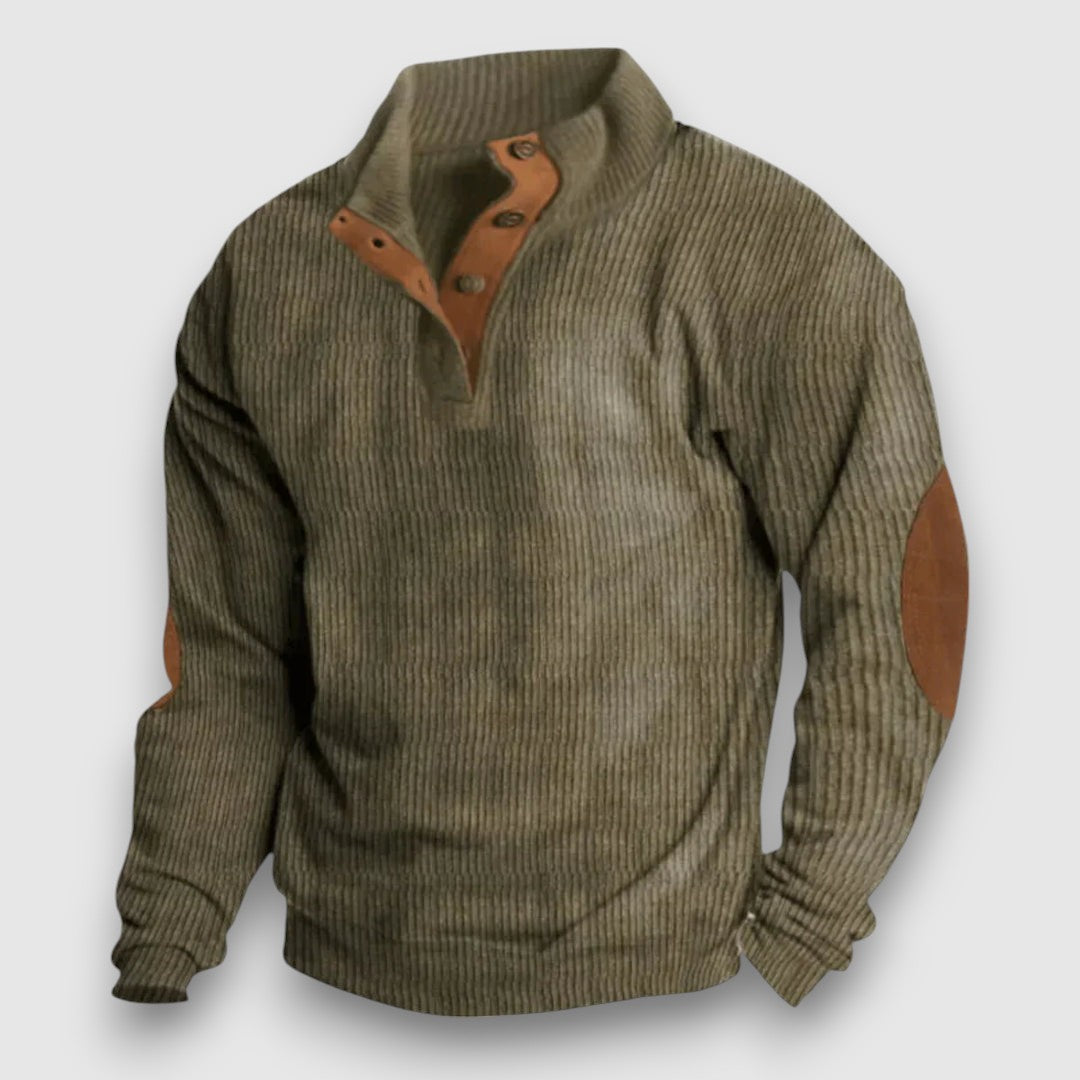 Noah - Ribbed Sweater with Buttons