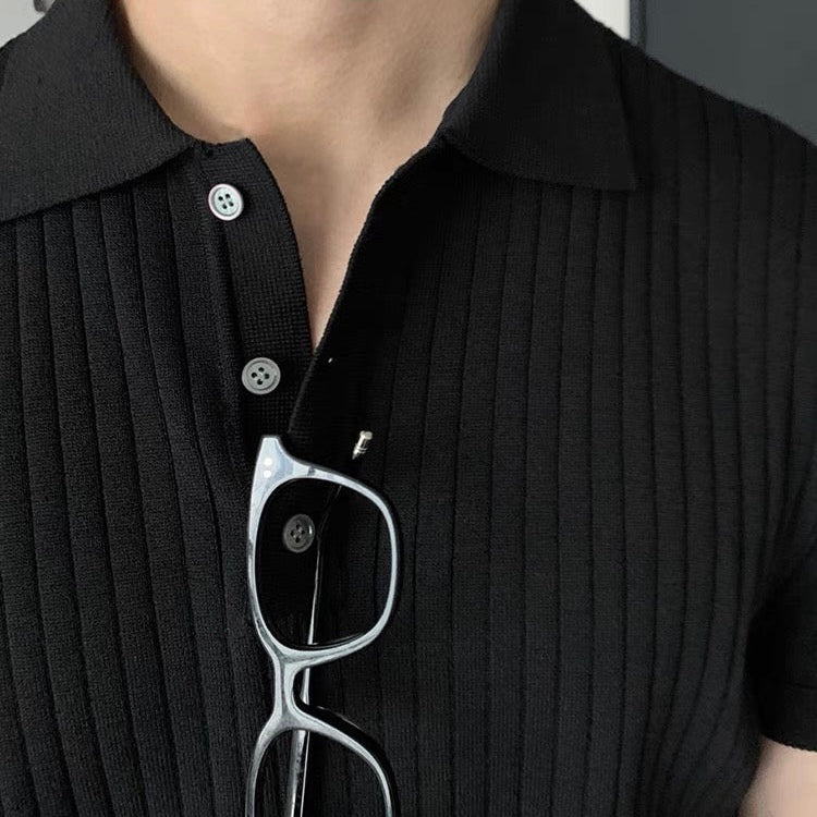 PIERLUIGI™ | Knitted polo shirt