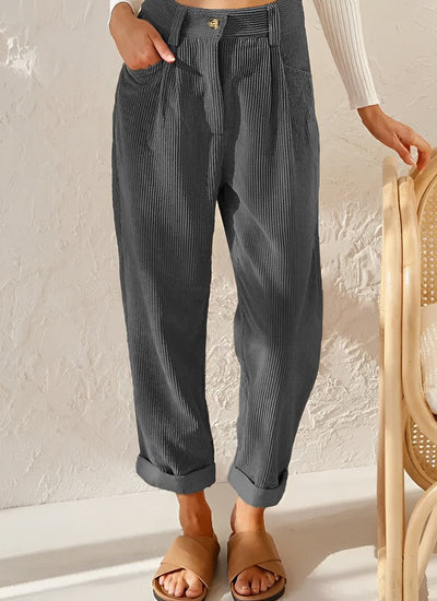 ANNE™ | Casual corduroy trousers