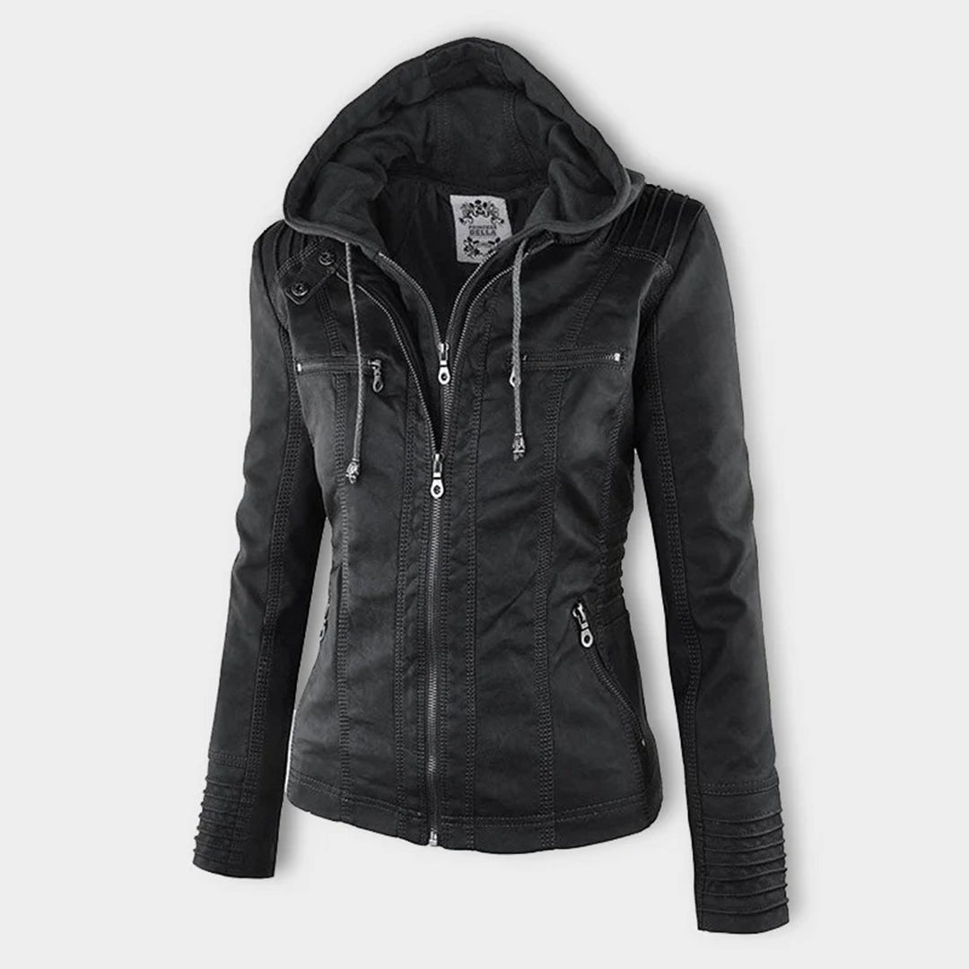 ABBIE™ | Vegan women's leather jacket