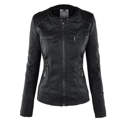 ABBIE™ | Vegan women's leather jacket