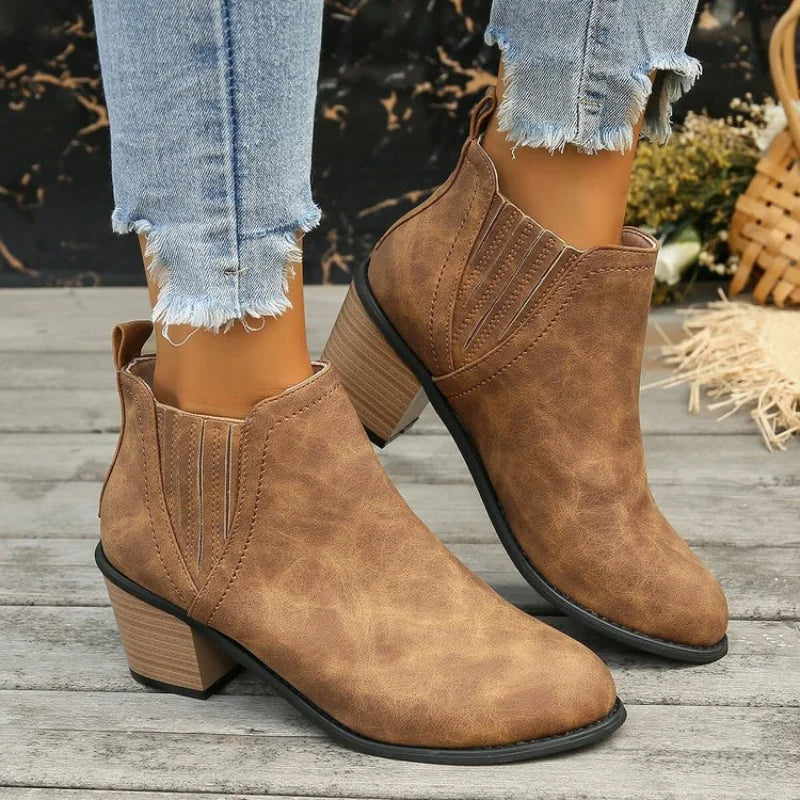 MONARA™ | Elegant Heeled Ankle Boots