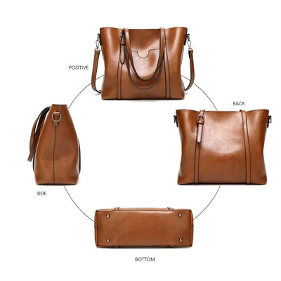 VALLIS™ | Leather Tote Bag