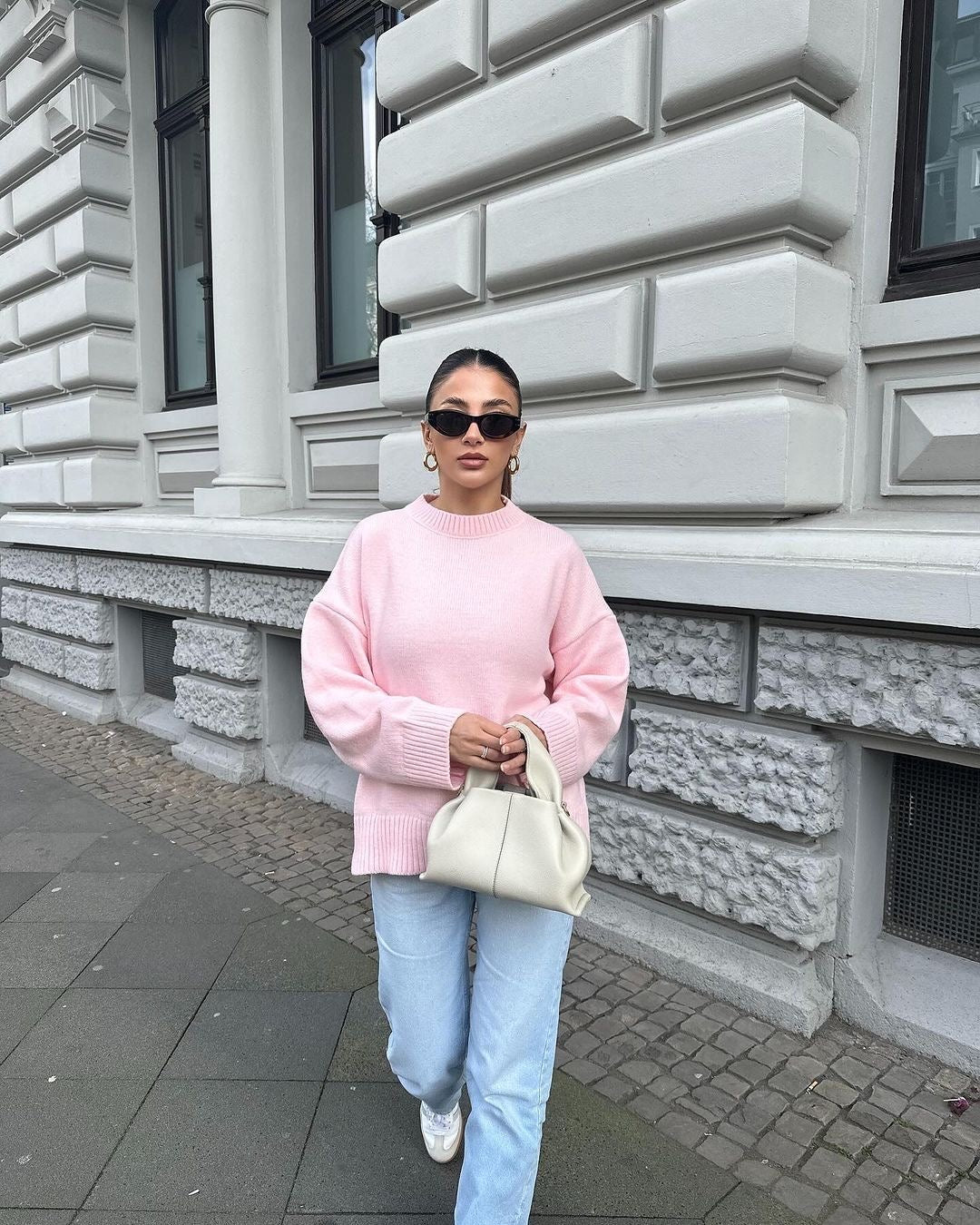 ALONA™ | Oversized Pink sweater