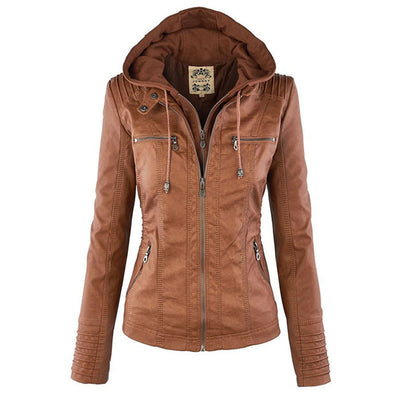 ABBIE™ | Vegan women's leather jacket