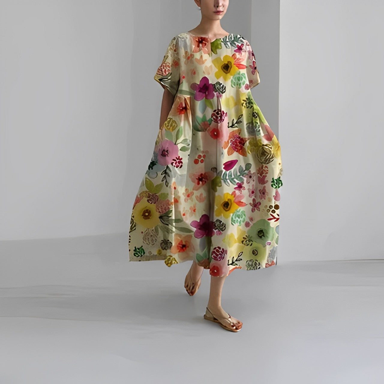 ANINA™ | Elegant floral dress