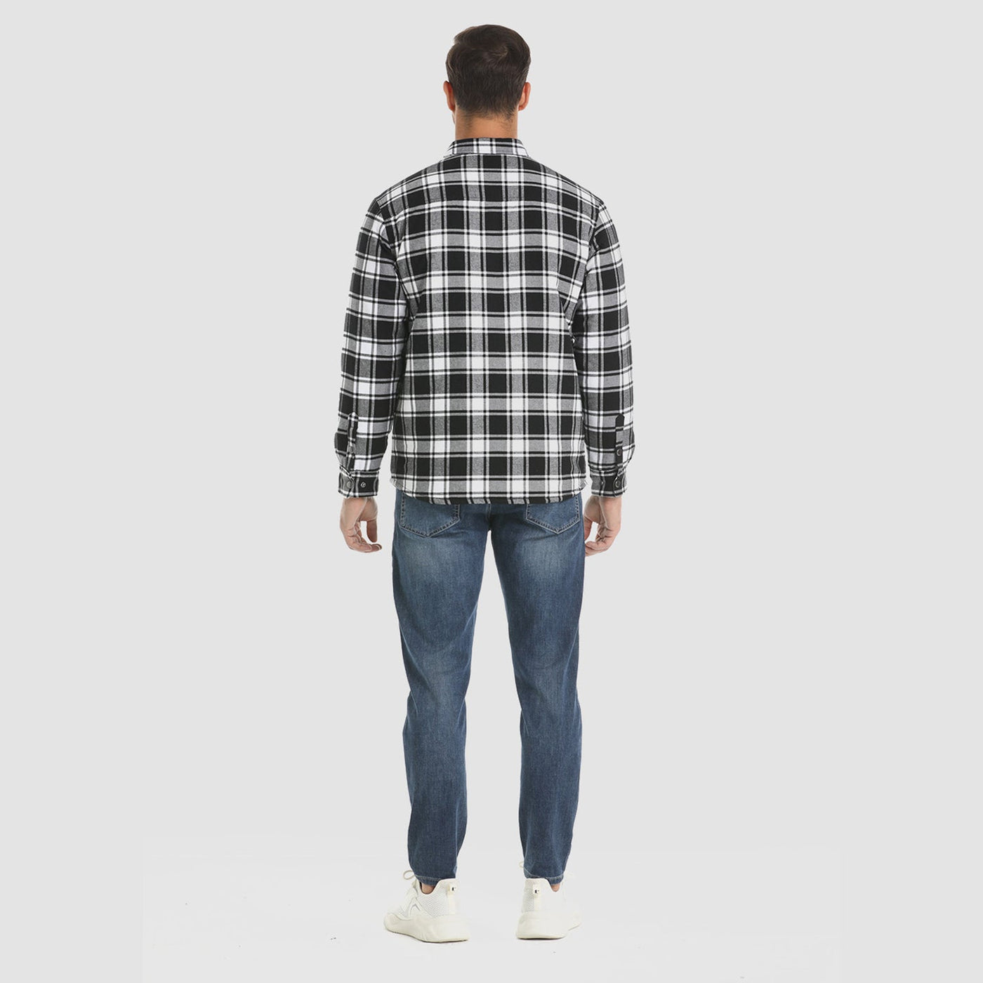 ENNIO™ | Quilted check jacket