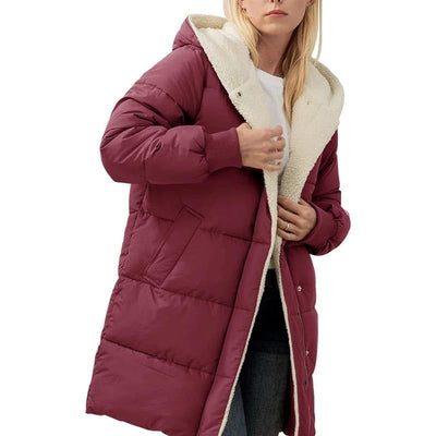 VALORA™ | Plush-Lined Hooded Coat