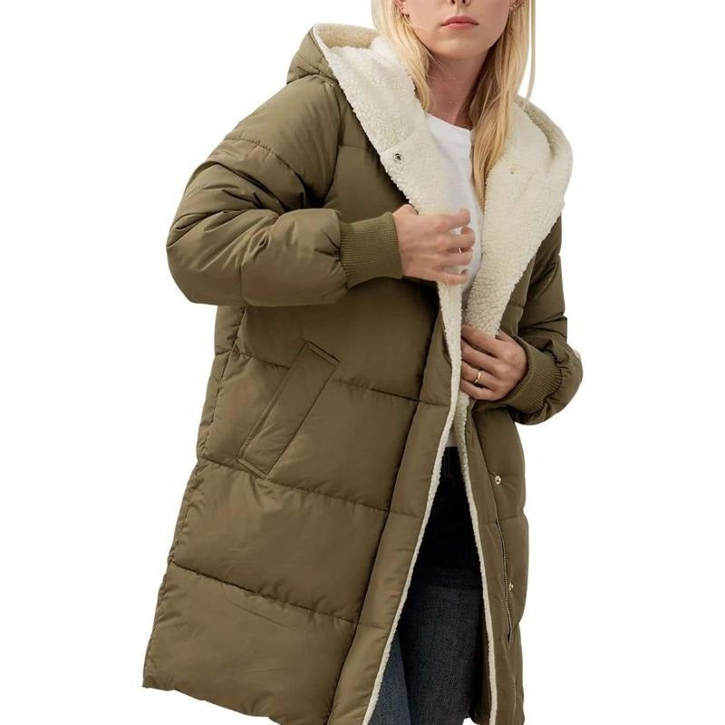 VALORA™ | Plush-Lined Hooded Coat