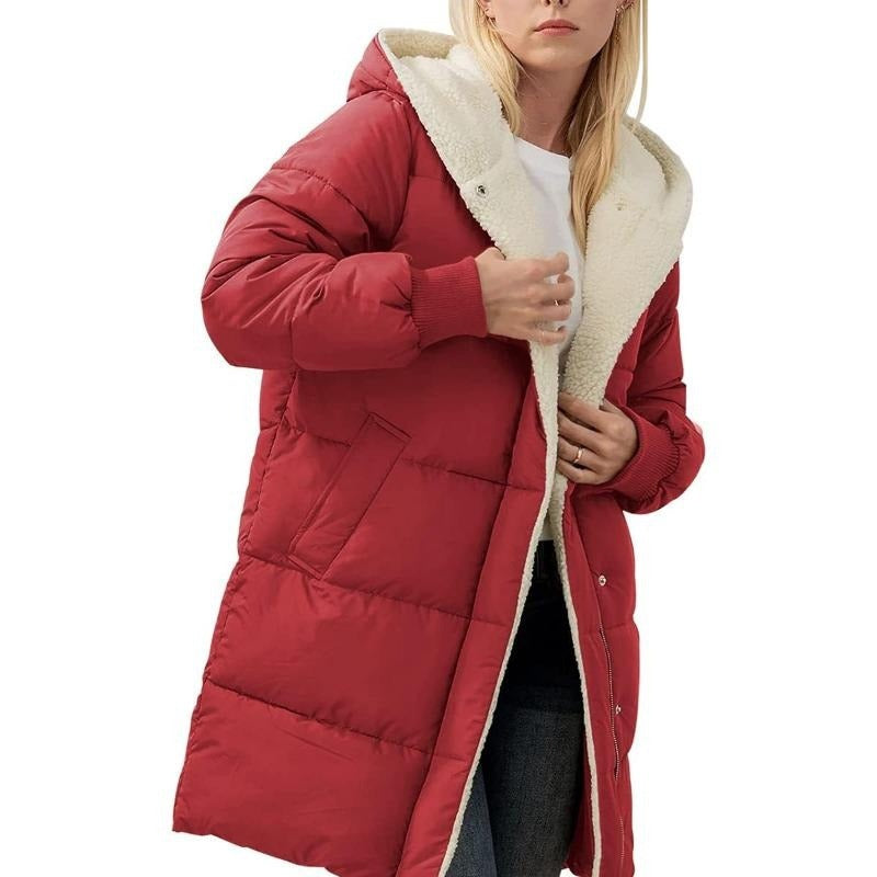 VALORA™ | Plush-Lined Hooded Coat