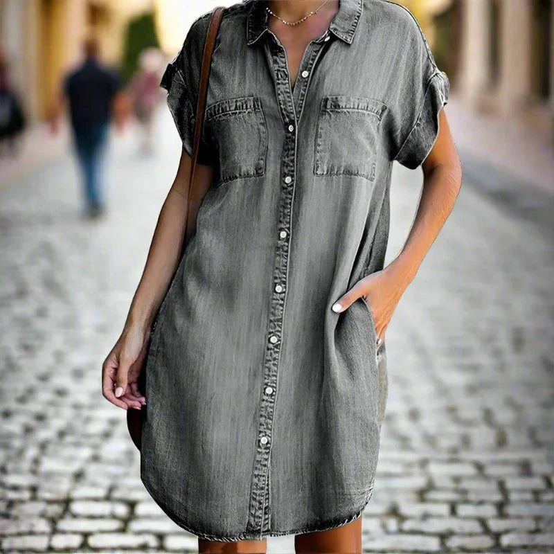 ANNIK™ | Elegant denim dress