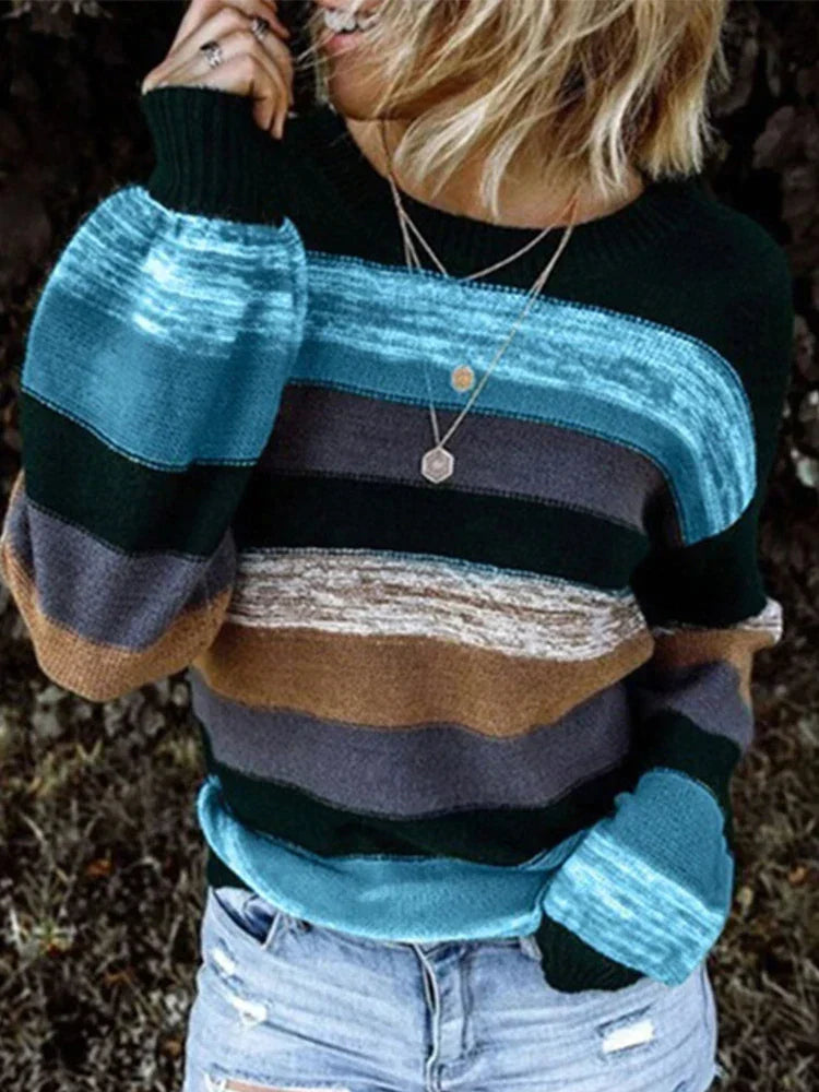 LINERA™ | Striped Knit Sweater