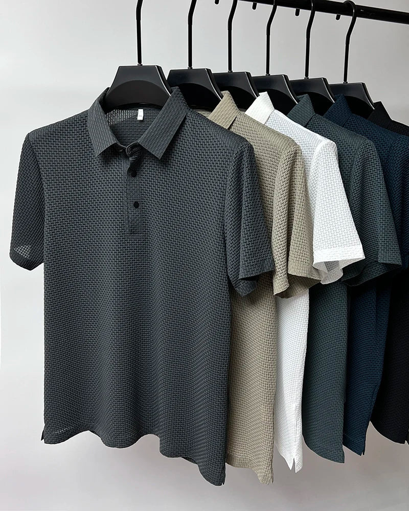 FLORIS™ | Mesh polo shirt