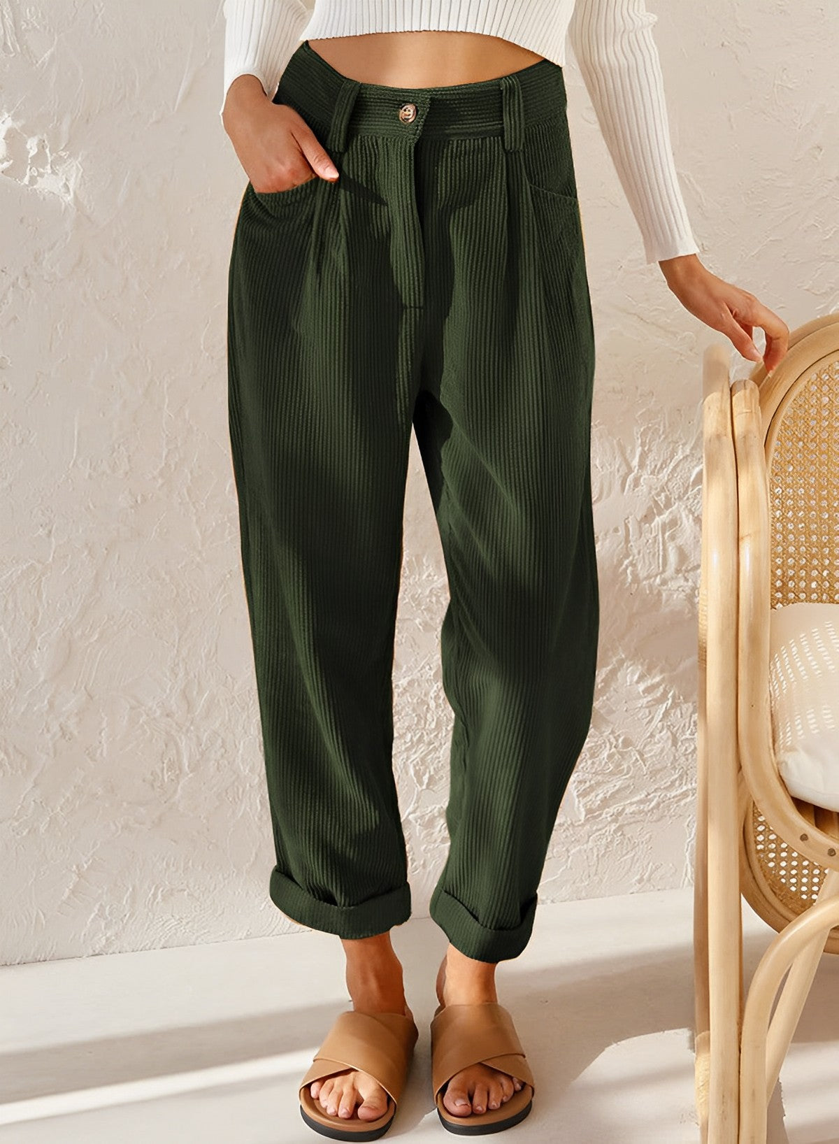 ANNE™ | Casual corduroy trousers