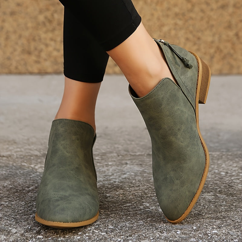 ELINE™ | Modern Slip-On Ankle Boots