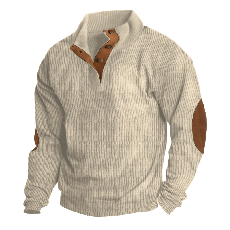 JARRED™ | Ribbed Knit Button-Up Sweater