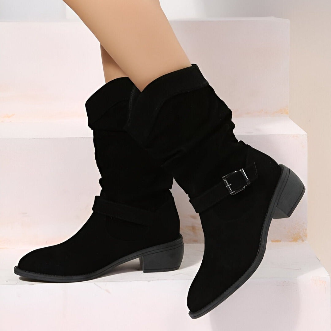 ESHE™ | Elegant low-heel boots for women