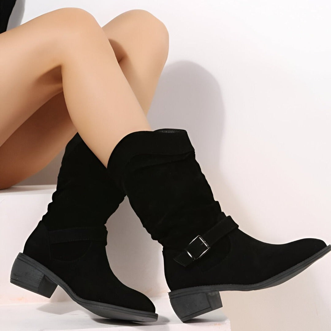 ESHE™ | Elegant low-heel boots for women