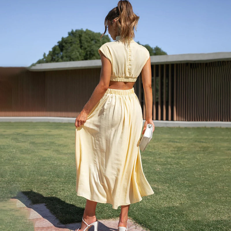 DIANA™ | Pleated summer dress